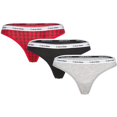 Calvin Thong 3Pk XL Red XL Calvin Thong 3Pk XL Red XL