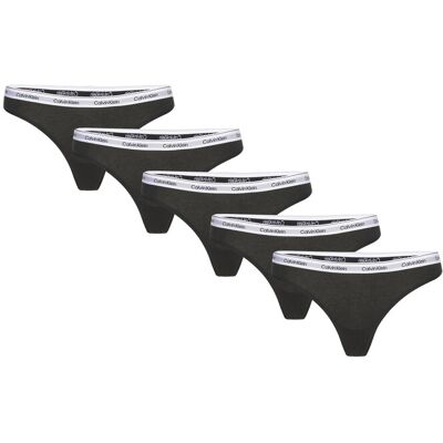 Calvin Thong 5 Pk L Black L Calvin Thong 5 Pk L Black L