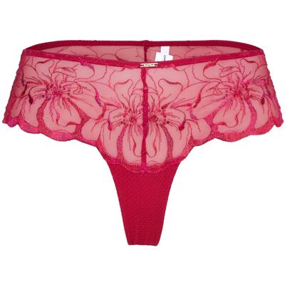 CHANTELLE Fleurs Revealing Shorty 36 Red 36 CHANTELLE Fleurs Revealing Shorty 36 Red 36