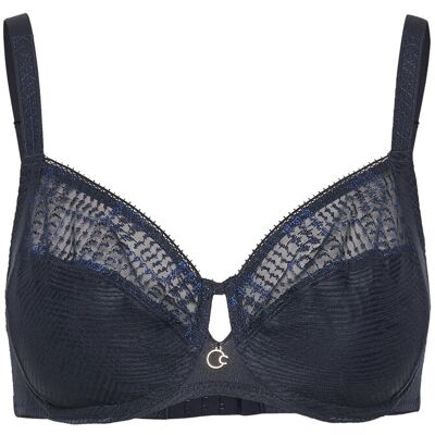 CHANTELLE Intrigue Underwire Very Covering Bra E x 75 Navy E x 75 CHANTELLE Intrigue Underwire Very Covering Bra E x 75 Navy E x 75