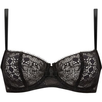 CHANTELLE Day To Night Half-Cup Bra E x 75 Black E x 75 CHANTELLE Day To Night Half-Cup Bra E x 75 Black E x 75