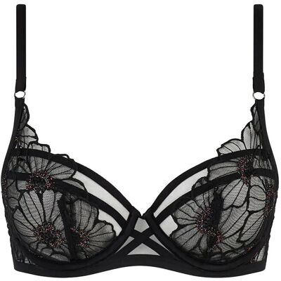 CHANTELLE Lush Underwire Covering Bra F x 70 Black F x 70 CHANTELLE Lush Underwire Covering Bra F x 70 Black F x 70
