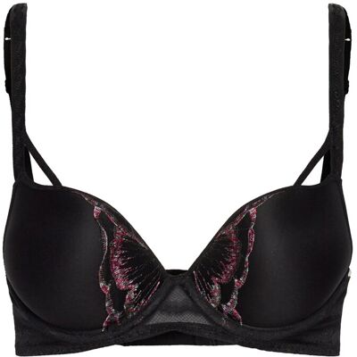 CHANTELLE Lily Extra Push T-Shirt Bra A x 75 Black A x 75 CHANTELLE Lily Extra Push T-Shirt Bra A x 75 Black A x 75