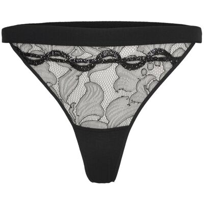 Chantelle X Xtravagant Thong 34 Black 34 Chantelle X Xtravagant Thong 34 Black 34