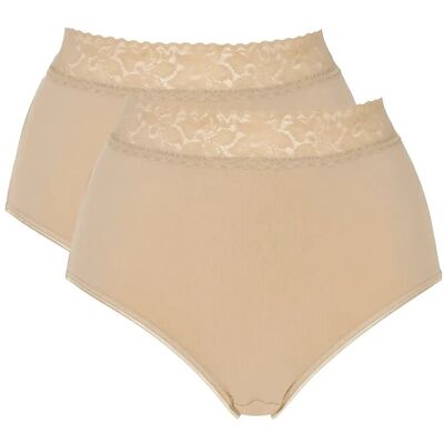 Damella of Sweden 2-Pack Maxi Brief XXL Beige XXL Damella of Sweden 2-Pack Maxi Brief XXL Beige XXL