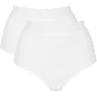 Damella of Sweden 2-Pack Maxi Brief XL White XL Damella of Sweden 2-Pack Maxi Brief XL White XL
