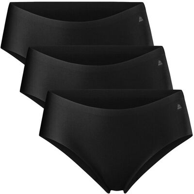 Danish Endurance Invisible Hipster (Women) 3-Pack XXL Black XXL Danish Endurance Invisible Hipster (Women) 3-Pack XXL Black XXL