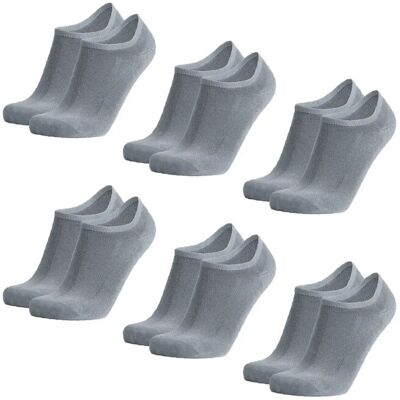 Danish Endurance Bamboo No-Show Socks 6-Pack 39-42 Grey 39-42 Danish Endurance Bamboo No-Show Socks 6-Pack 39-42 Grey 39-42