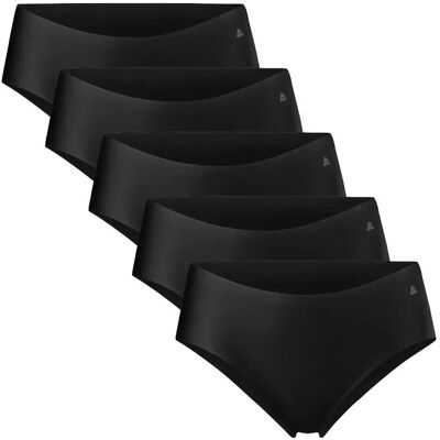 Danish Endurance Invisible Hipster (Women) 5-Pack M Black M Danish Endurance Invisible Hipster (Women) 5-Pack M Black M