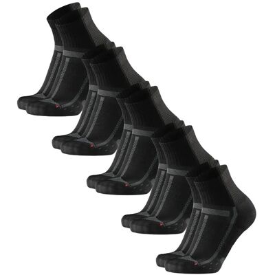 Danish Endurance Long Distance Running Quarter Socks 5-Pack 43-47 Black 43-47 Danish Endurance Long Distance Running Quarter Socks 5-Pack 43-47 Black 43-47