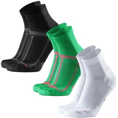 Danish Endurance Long Distance Running Quarter Socks 3-Pack 43-47 Black 43-47 Danish Endurance Long Distance Running Quarter Socks 3-Pack 43-47 Black 43-47