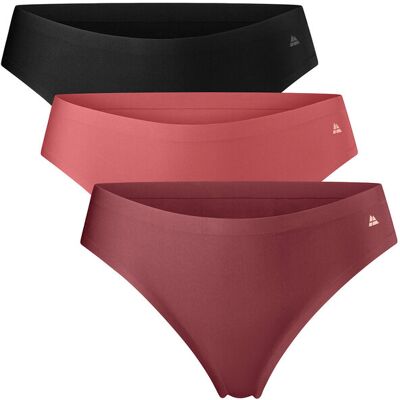 Danish Endurance Invisible Thong (Women) 3-Pack L Red L Danish Endurance Invisible Thong (Women) 3-Pack L Red L