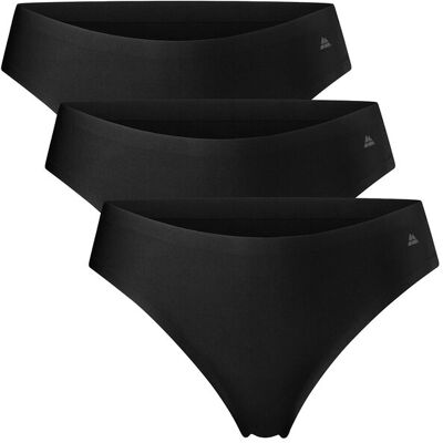 Danish Endurance Invisible Thong (Women) 3-Pack XL Black XL Danish Endurance Invisible Thong (Women) 3-Pack XL Black XL