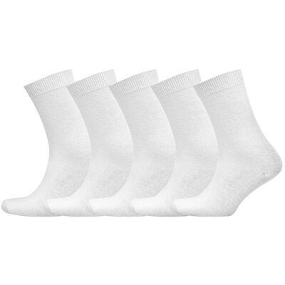 Decoy Ankle Sock Cotton 5-Pk 37-41 White 37-41 Decoy Ankle Sock Cotton 5-Pk 37-41 White 37-41