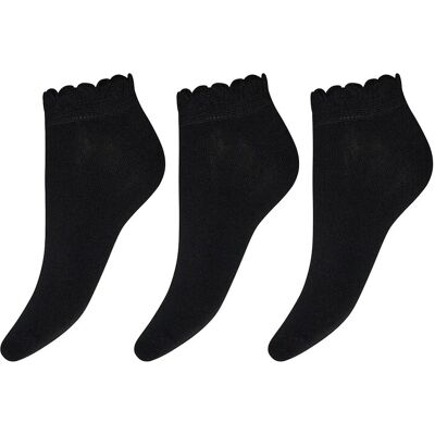 Decoy Sneaker W Pattern 3-Pack 37-41 Black 37-41 Decoy Sneaker W Pattern 3-Pack 37-41 Black 37-41