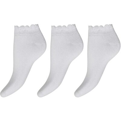 Decoy Sneaker W Pattern 3-Pack 37-41 White 37-41 Decoy Sneaker W Pattern 3-Pack 37-41 White 37-41