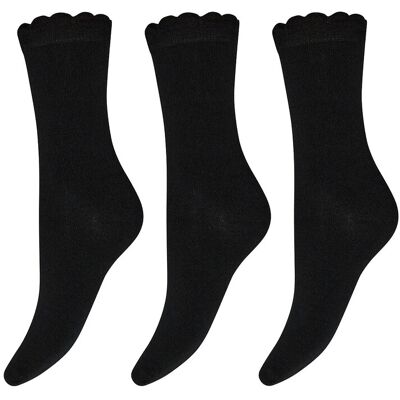 Decoy Ankle W. Pattern 3-Pack 37-41 Black 37-41 Decoy Ankle W. Pattern 3-Pack 37-41 Black 37-41