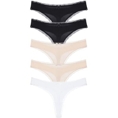 Dorina Essential Cotton Thong XL Patterned XL Dorina Essential Cotton Thong XL Patterned XL