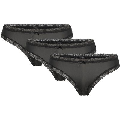 Dorina Essential Microfibre Thong S Black S Dorina Essential Microfibre Thong S Black S