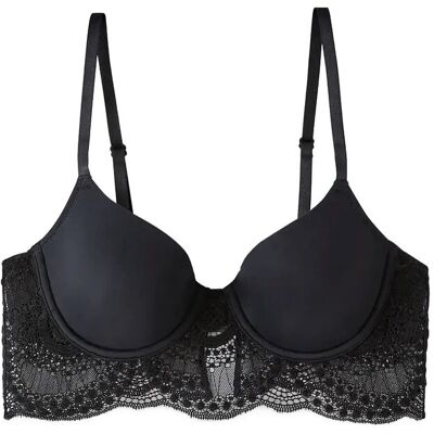 Etam Pure Infini Light Padded Classic Bra E x 85 Black E x 85 Etam Pure Infini Light Padded Classic Bra E x 85 Black E x 85