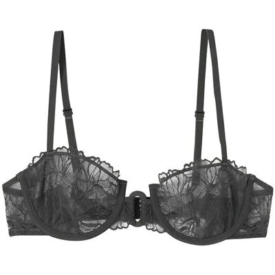 Etam Hedoclassic Balconnet Bra D x 80 Black D x 80 Etam Hedoclassic Balconnet Bra D x 80 Black D x 80