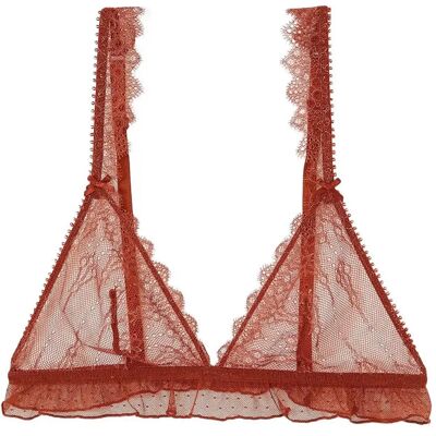 Etam Allusion - Wireless Triangle Bra L Brown L Etam Allusion - Wireless Triangle Bra L Brown L