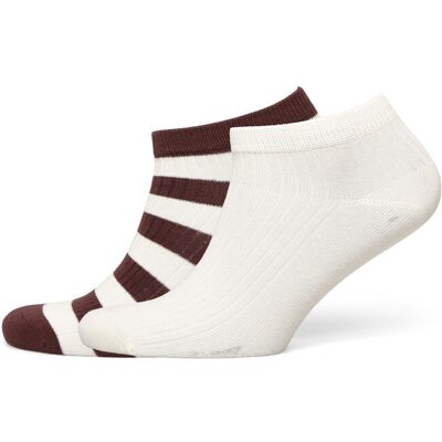 Gant Stripe And Solid Ankle Socks 2-P 36-38 Brown 36-38 Gant Stripe And Solid Ankle Socks 2-P 36-38 Brown 36-38