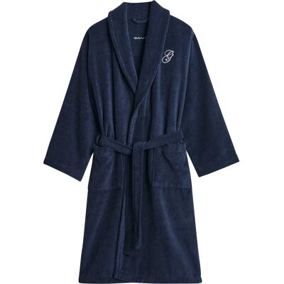 Gant Embroidery Robe XXL Navy XXL Gant Embroidery Robe XXL Navy XXL