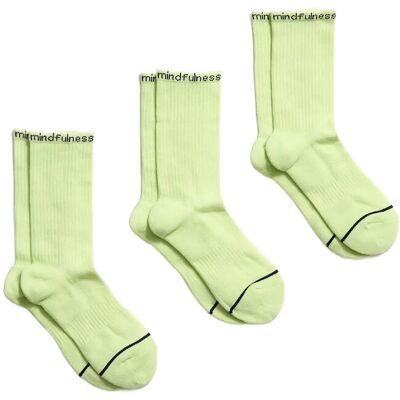 Girlfriend Collective 3-Pack Mindfulness Crew Sock ONE SIZE Green ONE SIZE Girlfriend Collective 3-Pack Mindfulness Crew Sock ONE SIZE Green ONE SIZE