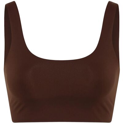 Girlfriend Collective Scoop-Neck Bralette XXXL Brown XXXL Girlfriend Collective Scoop-Neck Bralette XXXL Brown XXXL