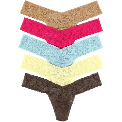 Hanky Panky Multi Pack - Signature Lace Low Rise Thong - 5 Pack ONE SIZE Beige ONE SIZE Hanky Panky Multi Pack - Signature Lace Low Rise Thong - 5 Pack ONE SIZE Beige ONE SIZE
