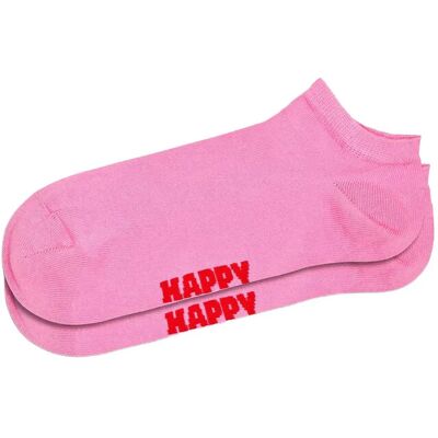 Happy Socks 3-Pack Solid Low Socks 41-46 Pink 41-46 Happy Socks 3-Pack Solid Low Socks 41-46 Pink 41-46