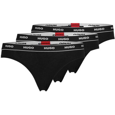 HUGO Triplet Thong Stripe XXL Black XXL HUGO Triplet Thong Stripe XXL Black XXL