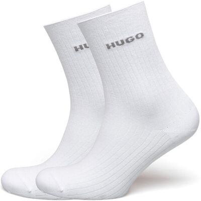 HUGO 2P Qs Fine Rib Cc W 39-42 White 39-42 HUGO 2P Qs Fine Rib Cc W 39-42 White 39-42