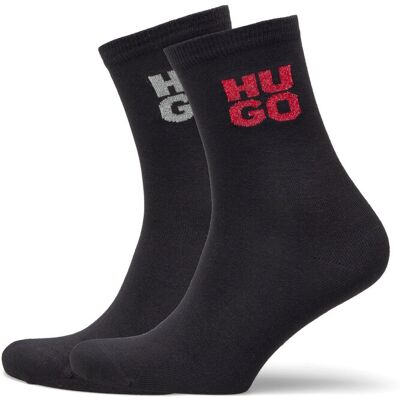 HUGO 2Pqs Gift Shine Cc W 36-42 Black 36-42 HUGO 2Pqs Gift Shine Cc W 36-42 Black 36-42