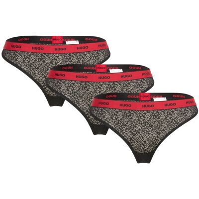 HUGO Triple Thong Lace XL Black XL HUGO Triple Thong Lace XL Black XL