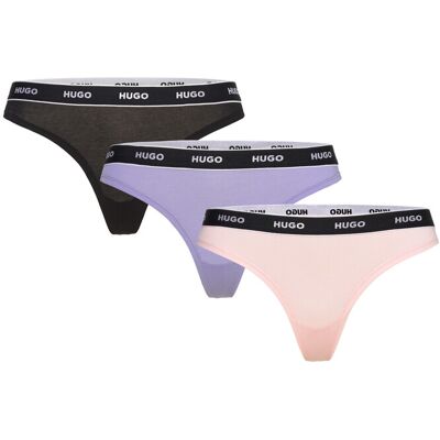 HUGO Triplet Thong Stripe XL Purple XL HUGO Triplet Thong Stripe XL Purple XL
