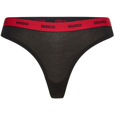 HUGO Thong Stripe Pyp XS Black XS HUGO Thong Stripe Pyp XS Black XS