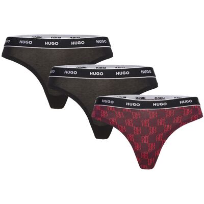 HUGO Triplet Thong Design L Black L HUGO Triplet Thong Design L Black L
