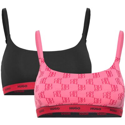 HUGO Twin Bralette Design XS Black XS HUGO Twin Bralette Design XS Black XS