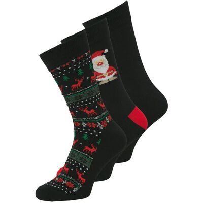 Jack & Jones Jacxmas Reindeer Socks Giftbox Jnr 38-43 Black 38-43 Jack & Jones Jacxmas Reindeer Socks Giftbox Jnr 38-43 Black 38-43