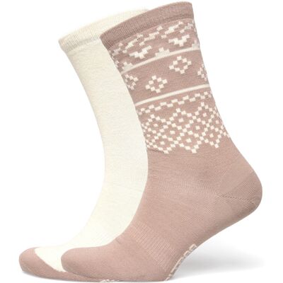 Kari Traa Ragna Hiking Sock 2Pk 39-41 Cream 39-41 Kari Traa Ragna Hiking Sock 2Pk 39-41 Cream 39-41