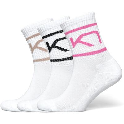 Kari Traa Tennis Sock 3Pk 36-38 White 36-38 Kari Traa Tennis Sock 3Pk 36-38 White 36-38