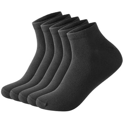 Lindbergh 5 Pack Bamboo Low Cut Sock 40-47 Black 40-47 Lindbergh 5 Pack Bamboo Low Cut Sock 40-47 Black 40-47