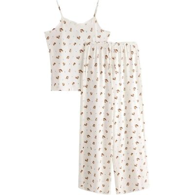 Lindex Pyjama Set Singlet Trousers Mi 170 Cream 170 Lindex Pyjama Set Singlet Trousers Mi 170 Cream 170