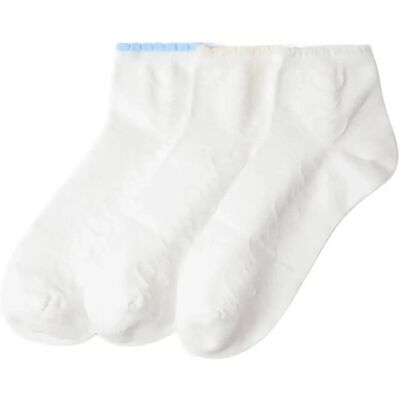 Lindex Socks 3P Pointelle High Ankle 34/36 White 34/36 Lindex Socks 3P Pointelle High Ankle 34/36 White 34/36