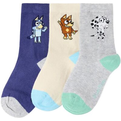 Lindex Sock 3 P Sb Bluey 28/30 Blue 28/30 Lindex Sock 3 P Sb Bluey 28/30 Blue 28/30