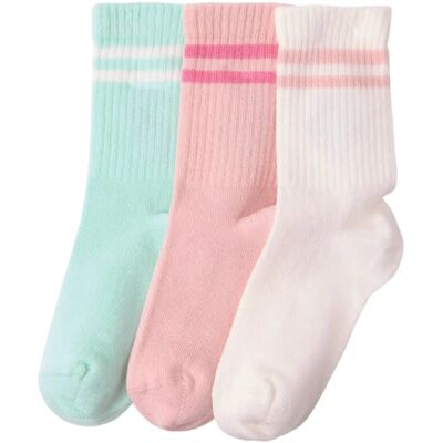 Lindex 3-Pack Socks 25/27 Pink 25/27 Lindex 3-Pack Socks 25/27 Pink 25/27