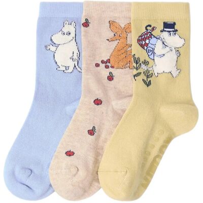 Lindex 3-Pack Moomin Socks 22/24 Blue 22/24 Lindex 3-Pack Moomin Socks 22/24 Blue 22/24