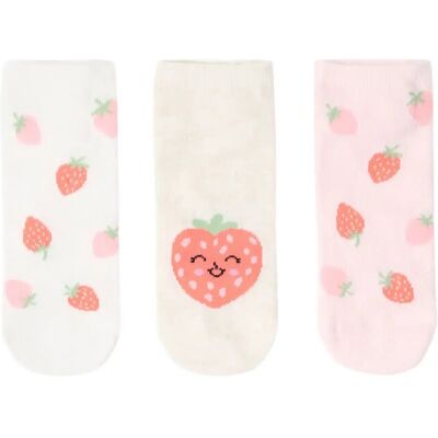 Lindex 3-Pack Ankle Socks 22/24 White 22/24 Lindex 3-Pack Ankle Socks 22/24 White 22/24